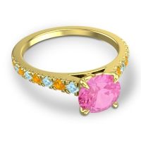 Cathedral Pave Java Ring