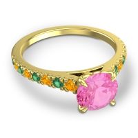 Cathedral Pave Java Ring