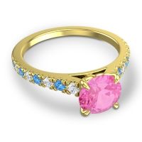 Cathedral Pave Java Ring