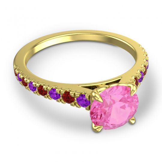 Cathedral Pave Java Ring