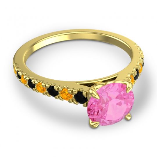 Cathedral Pave Java Ring