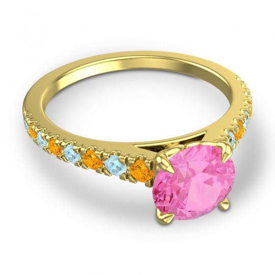 Cathedral Pave Java Ring