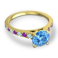 Cathedral Pave Java Ring