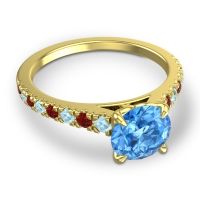 Cathedral Pave Java Ring