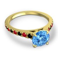 Cathedral Pave Java Ring