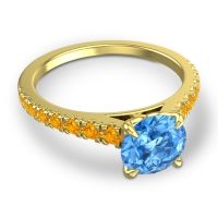 Cathedral Pave Java Ring