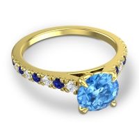 Cathedral Pave Java Ring