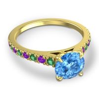 Cathedral Pave Java Ring