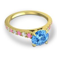 Cathedral Pave Java Ring
