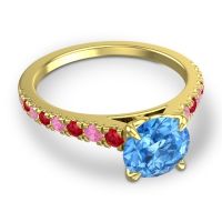 Cathedral Pave Java Ring