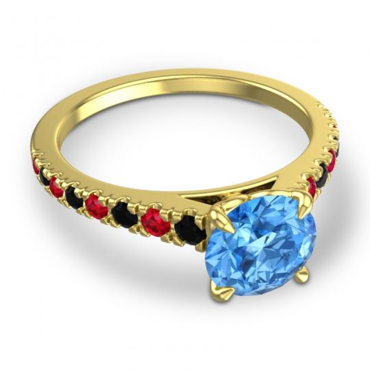 Cathedral Pave Java Ring