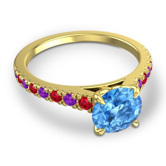 Cathedral Pave Java Ring