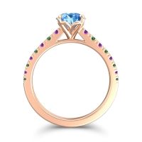 Cathedral Pave Java Ring