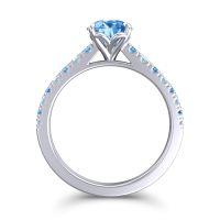 Cathedral Pave Java Ring