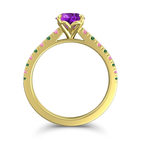 Cathedral Pave Java Ring