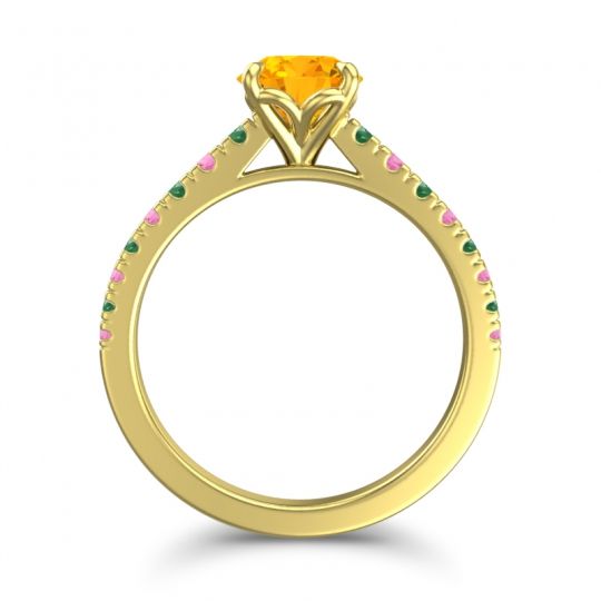 Cathedral Pave Java Ring