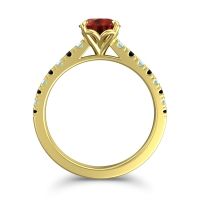 Cathedral Pave Java Ring