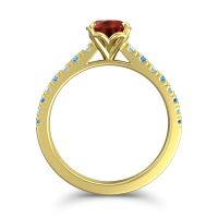 Cathedral Pave Java Ring