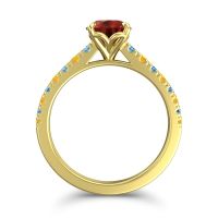 Cathedral Pave Java Ring