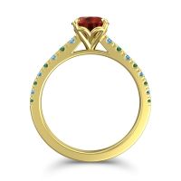 Cathedral Pave Java Ring