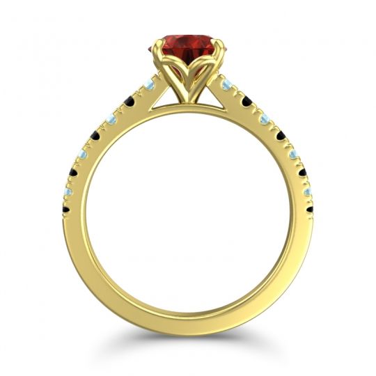 Cathedral Pave Java Ring