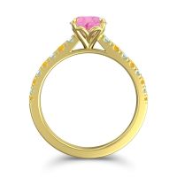 Cathedral Pave Java Ring