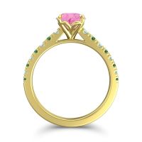 Cathedral Pave Java Ring