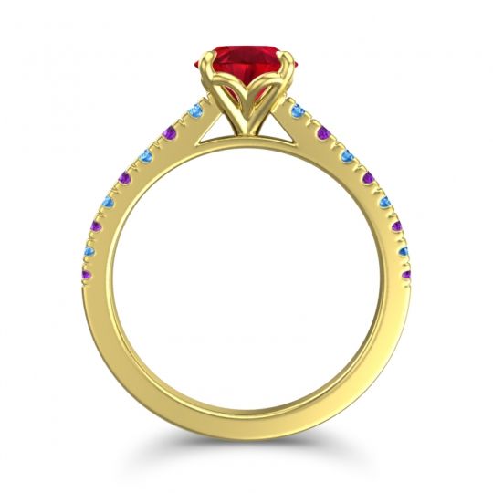 Cathedral Pave Java Ring