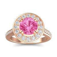 Halo Pave Iza Ring
