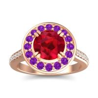 Halo Pave Iza Ring