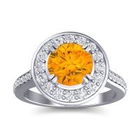 Halo Pave Iza Ring