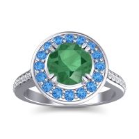 Halo Pave Iza Ring