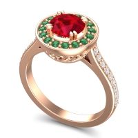 Halo Pave Iza Ring