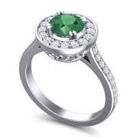 Halo Pave Iza Ring