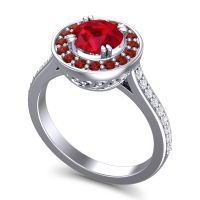 Halo Pave Iza Ring