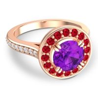 Halo Pave Iza Ring