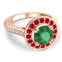 Halo Pave Iza Ring