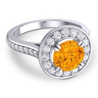 Halo Pave Iza Ring