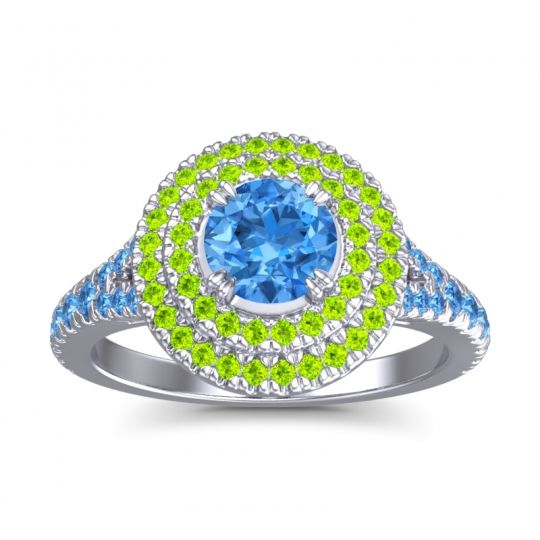Ornate Halo Pave Nikama Ring