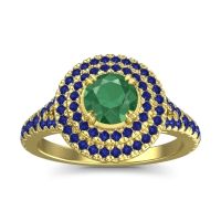 Ornate Halo Pave Nikama Ring