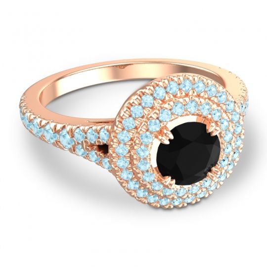 Ornate Halo Pave Nikama Ring