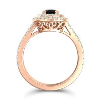 Ornate Halo Pave Nikama Ring