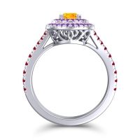 Ornate Halo Pave Nikama Ring