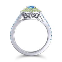 Ornate Halo Pave Nikama Ring