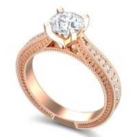 Modern Pave Milgrain Balaja Ring