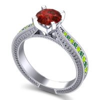 Modern Pave Milgrain Balaja Ring