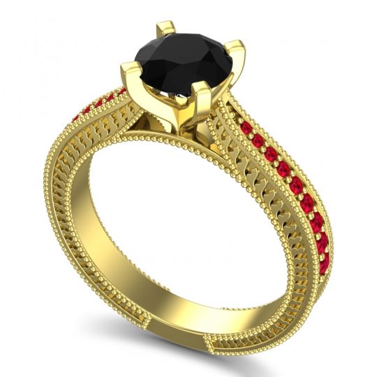 Modern Pave Milgrain Balaja Ring