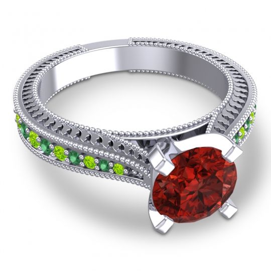 Modern Pave Milgrain Balaja Ring