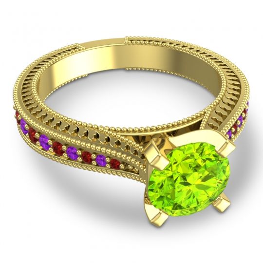 Modern Pave Milgrain Balaja Ring