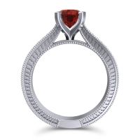 Modern Pave Milgrain Balaja Ring